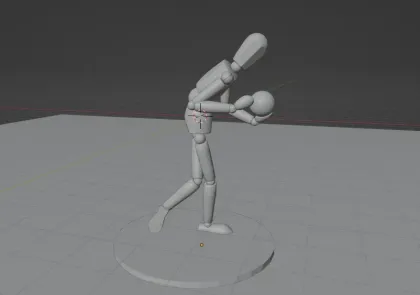 Gliederpuppe mit Ball