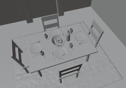 Raum mit Interieur modelliert